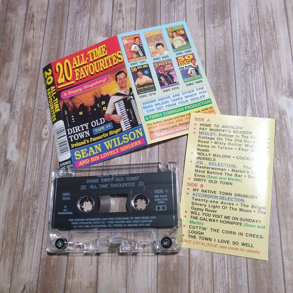 Sean Wilson 20 All Time Favourites Cassette Tape Dirty Old Town Sing A Long - Picture 3 of 3